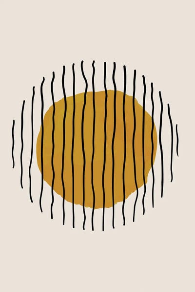 Yellow Abstract Print