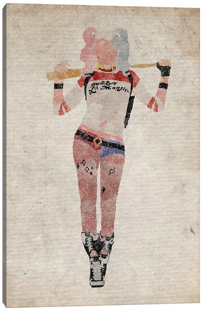 Harley Quinn Canvas Art Print - Margot Robbie
