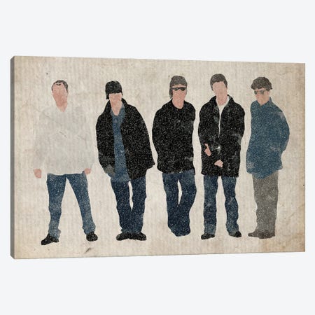 Oasis Live Forever Vintage Style Canvas Print #FHC57} by FisherCraft Art Print