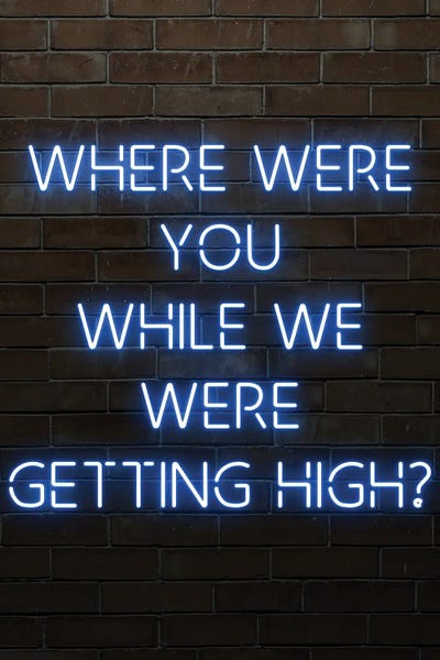 Rock 'n' Roll: Oasis Champagne Supernova Blue Neon by FisherCraft