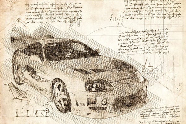 Toyota: Sepia Toyota Supra Turbo MK4 by FisherCraft