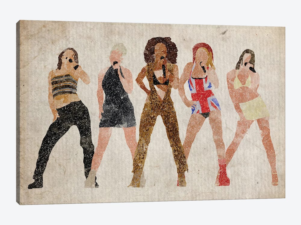 The Spice Girls by FisherCraft 1-piece Canvas Art Print