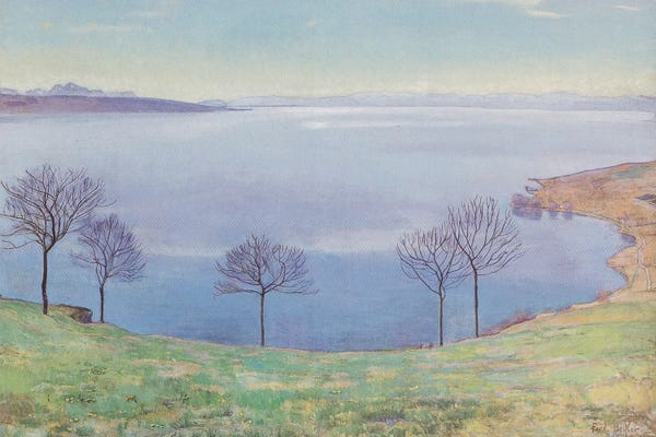 Ferdinand Hodler: Lake Geneva As Seen From Chexbres - Ca. 1898 by Ferdinand Hodler