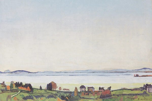 Ferdinand Hodler: Lake Geneva As Seen From Lausanne - 1912 by Ferdinand Hodler