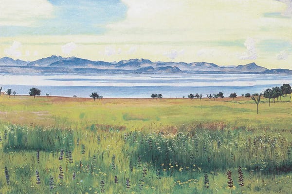 Ferdinand Hodler: Lake Geneva From St. Prex by Ferdinand Hodler