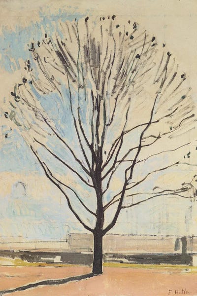 Ferdinand Hodler - Multi Panel Prints: The Bare Tree - 1917 by Ferdinand Hodler