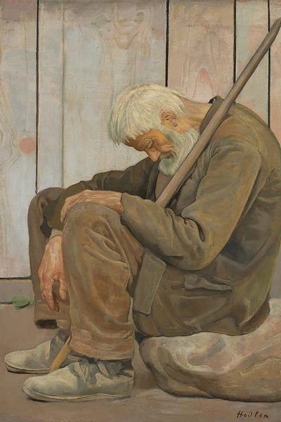 Ferdinand Hodler: The Man Weary of Life by Ferdinand Hodler