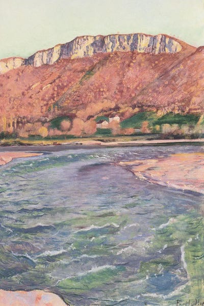 Ferdinand Hodler: The Salève In Autumn - 1891 by Ferdinand Hodler