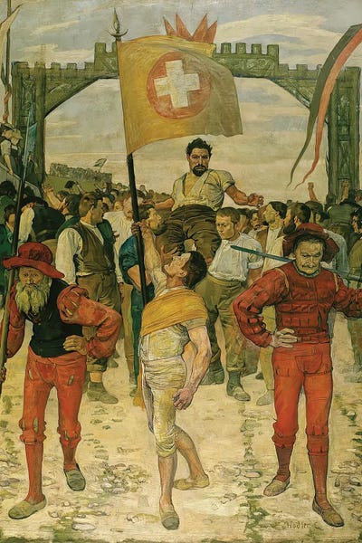 Ferdinand Hodler: The Wrestlers' Parade by Ferdinand Hodler