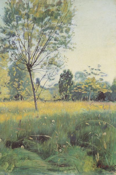 Canvas Print: The Golden Meadow - 1890 by Ferdinand Hodler - thumbnail
