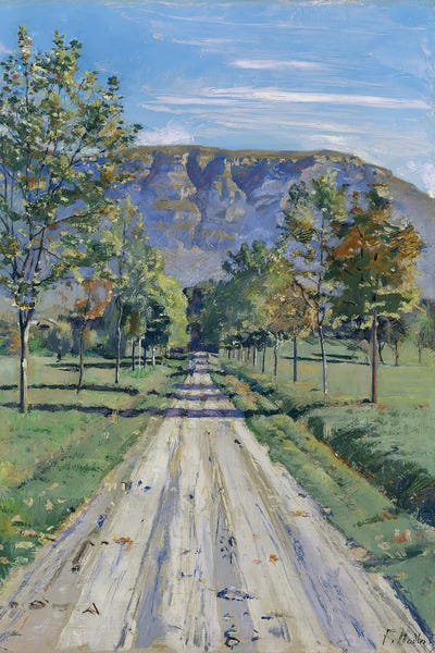 Ferdinand Hodler: The Road To Evordes by Ferdinand Hodler