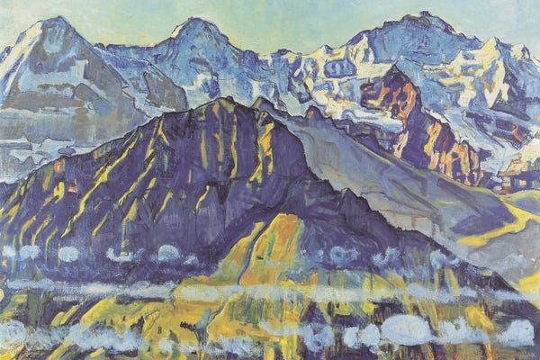 Eiger, Mönch And Jungfrau In The Morning Sun - 1908