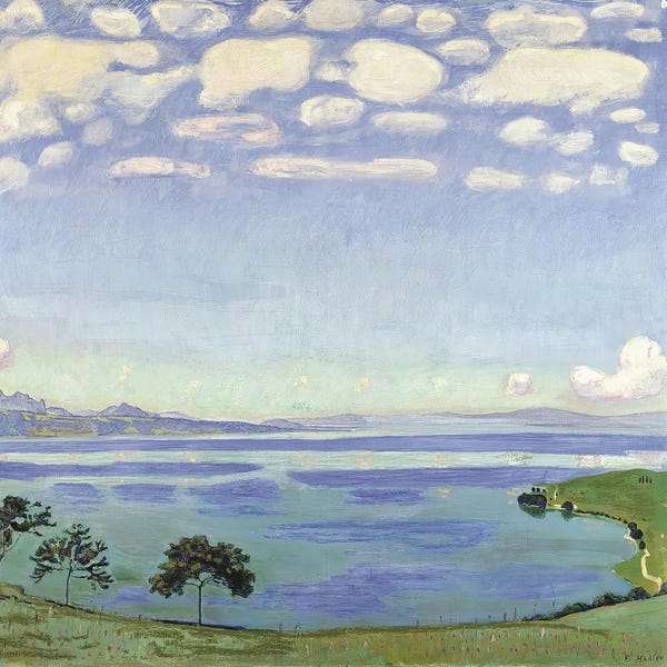 Ferdinand Hodler: Lake Geneva From Chexbres - 1377 by Ferdinand Hodler