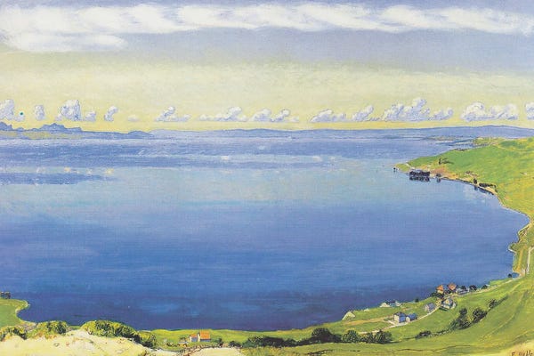 Ferdinand Hodler: Lake Geneva From Chexbres - 1904 by Ferdinand Hodler