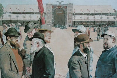 Canvas Print: Le Grütli Moderne 1887 by Ferdinand Hodler - thumbnail