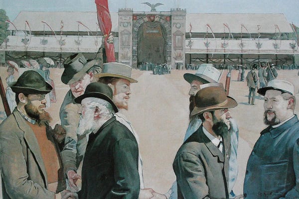Ferdinand Hodler: Le Grütli Moderne 1887 by Ferdinand Hodler