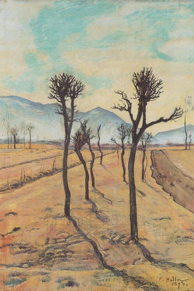 Bare Trees In Ticino - 1893
