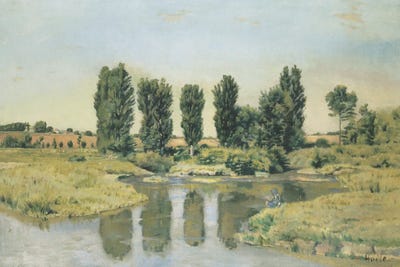 Canvas Print: The Small Lakes - 1878 by Ferdinand Hodler - thumbnail