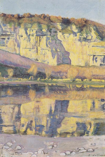 Ferdinand Hodler: Scene On The Rhone - Ca. 1891 by Ferdinand Hodler
