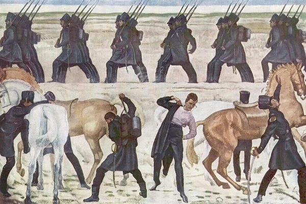 Ferdinand Hodler: Soldiers Preparing by Ferdinand Hodler