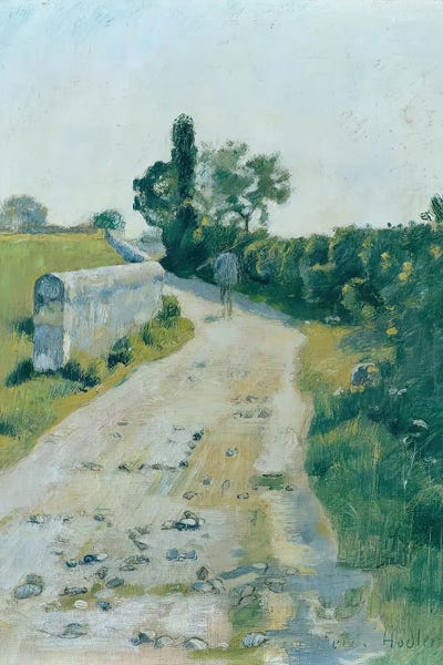 Astral Blue - Canvas Prints: Sunny Little Street by Ferdinand Hodler