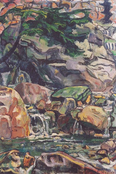 Ferdinand Hodler: Mountain Stream Near Beatenberg – 1910 by Ferdinand Hodler