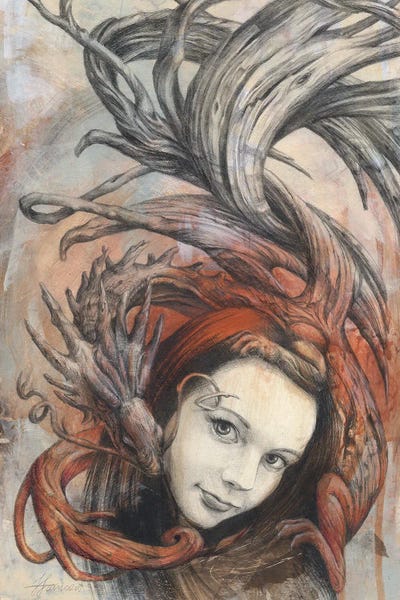 Erin's Dragon by Fiona Francois multi panel art