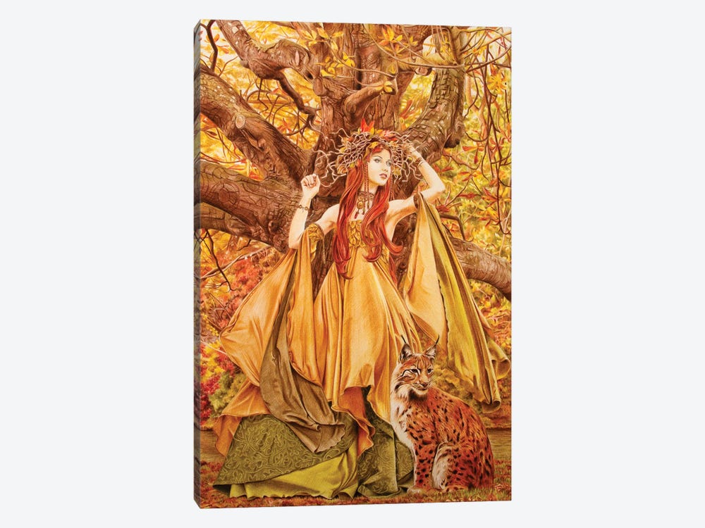 Autumn Fairy by Fiona Francois 1-piece Art Print