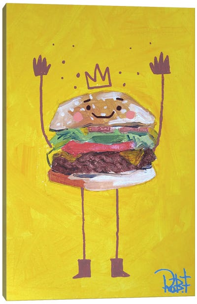 Happy Meal Canvas Art Print - Yellow Art