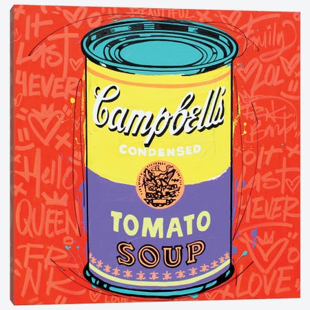 Special Campbell's Orange Soup Canvas Print #FJB147} by Frank Banda Canvas Art