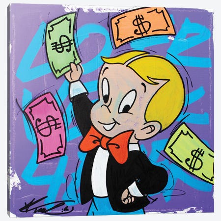 Sinister Monopoly Canvas Prints - Bank Job ( television & Movies > television > Cartoons & Animated TV Shows > Richie Rich art) - 26x18 in