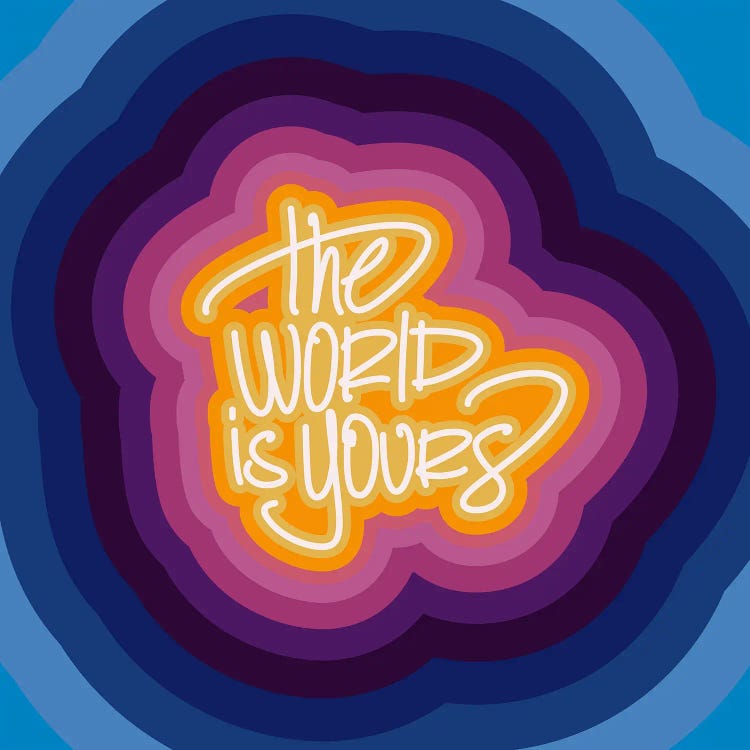 The World Is Yours by Frank Banda wall art