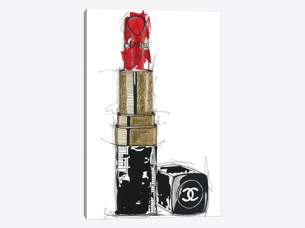 Chanel Rouge by Frank Banda 1-piece Canvas Art