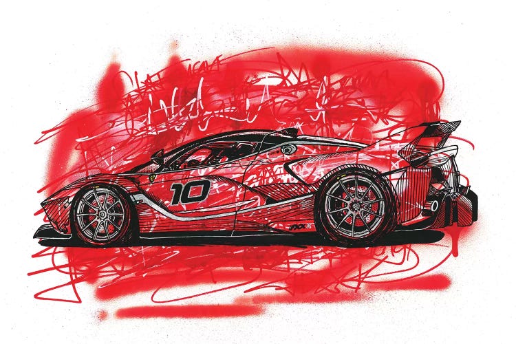 La  Ferrari FXX K by Frank Banda wall art