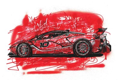 Ferrari FXX K ibirda Giclee Print Poster **FREE SHIPPING**