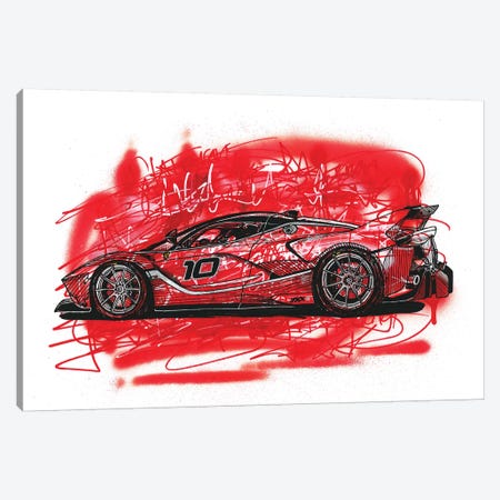 La  Ferrari FXX K Canvas Print #FJB62} by Frank Banda Canvas Art Print