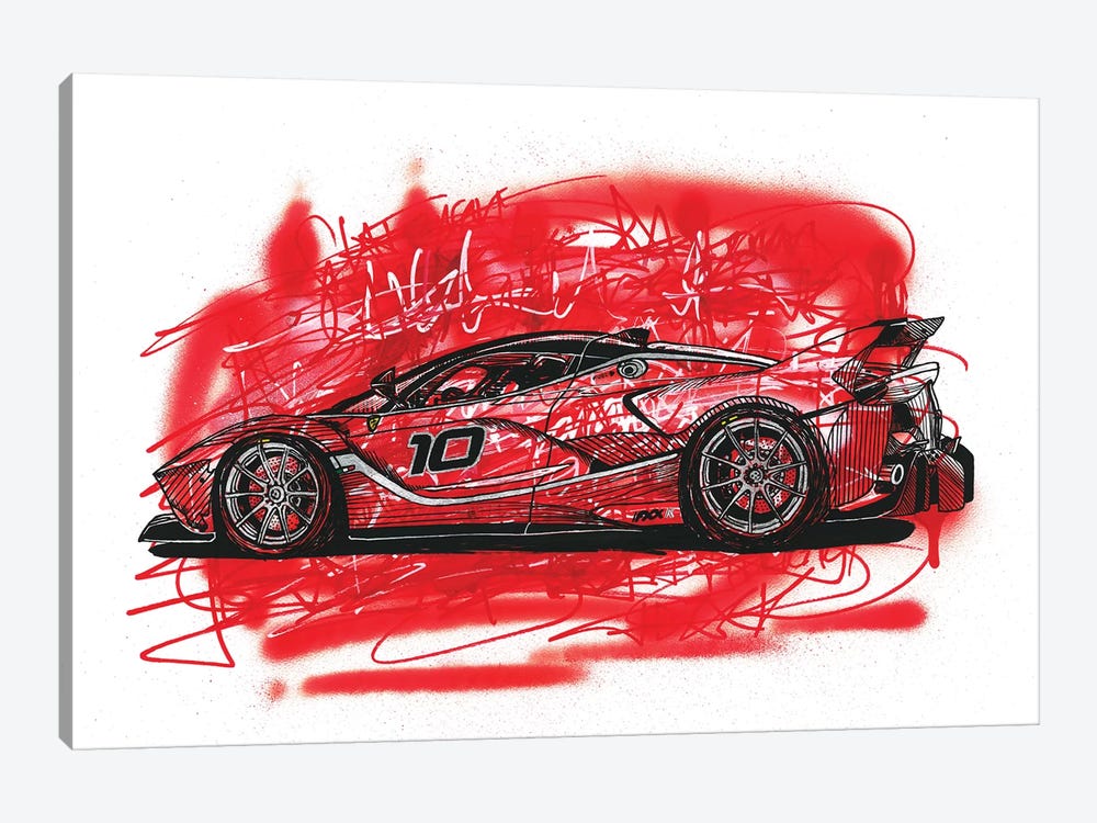 La  Ferrari FXX K by Frank Banda 1-piece Canvas Artwork