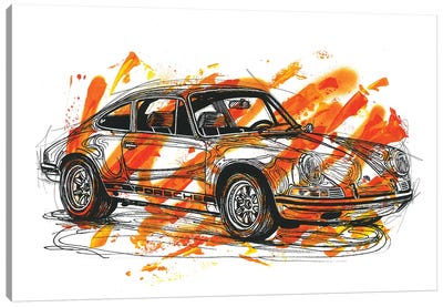Porsche 911 ST 1970 Canvas Art Print - Frank Banda