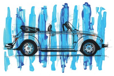 Vocho 1974 by Frank Banda art print