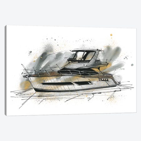 Yachting Canvas Print #FJB98} by Frank Banda Canvas Artwork