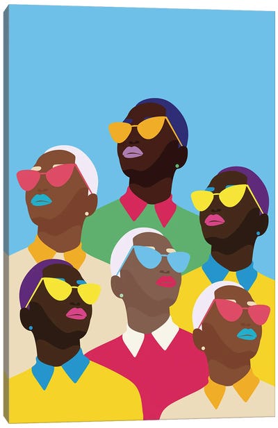 Sunglasses Squad Canvas Art Print - Fine Karoline