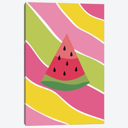 Watermelon Sugar Canvas Print #FKL33} by Fine Karoline Canvas Print