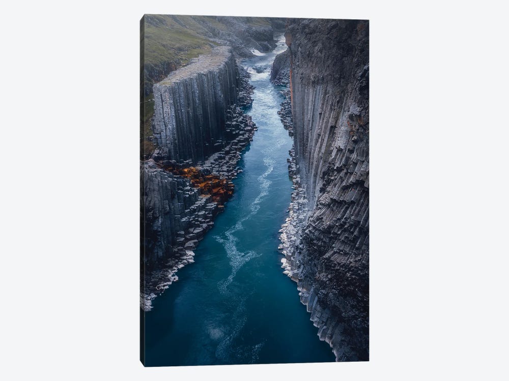 Basalt Rock River by Fredrik Strømme 1-piece Canvas Art
