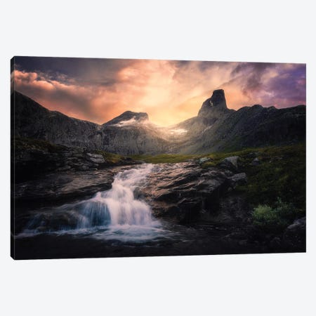 Summer In The Valley Canvas Print #FKS118} by Fredrik Strømme Canvas Wall Art