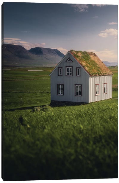 Icelandic Living Canvas Art Print - Cabins