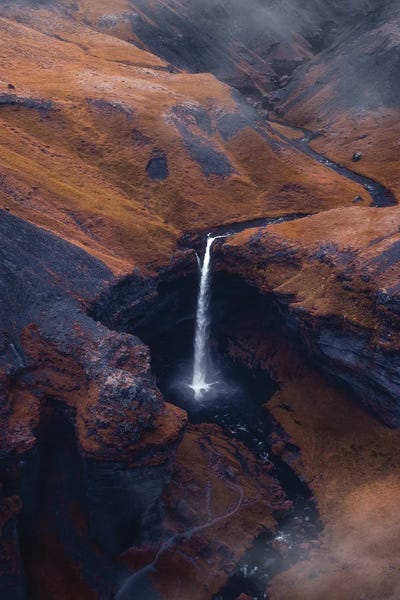 Fredrik Strømme: Autumn At Kvernufoss by Fredrik Strømme