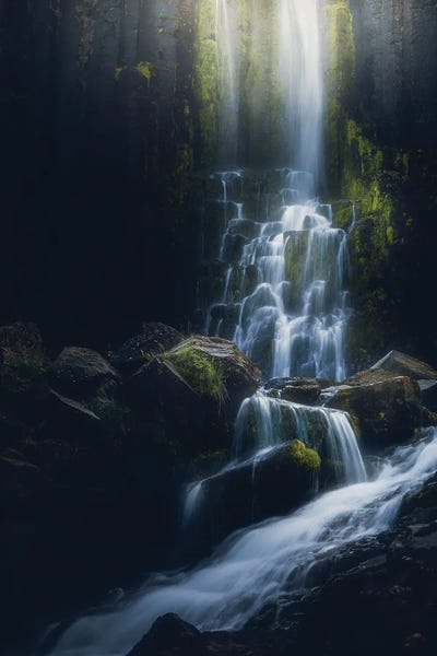Norway: Misty Falls by Fredrik Strømme
