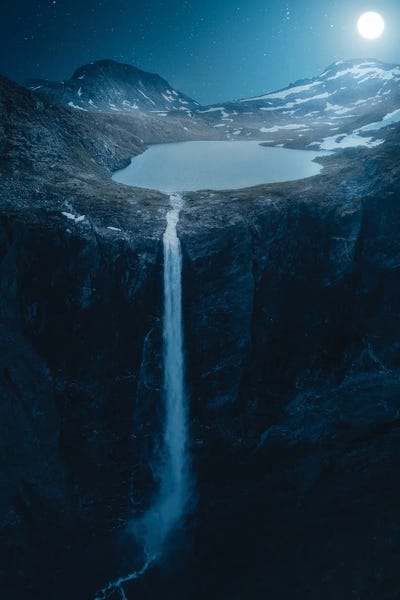 Waterfalls: The Night Fall by Fredrik Strømme