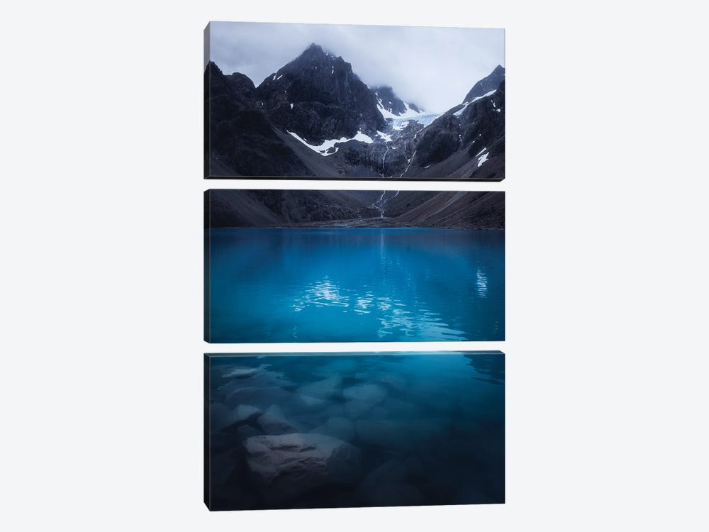 The Blue Ice Lake by Fredrik Strømme 3-piece Art Print