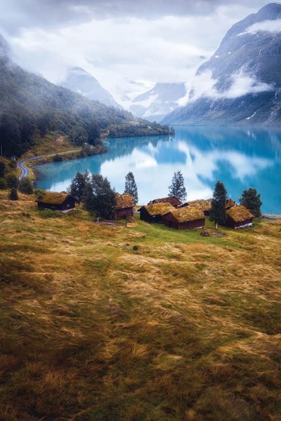 Norway: Farmlife By The Glacier Lake by Fredrik Strømme